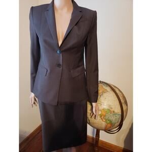 Anne Taylor Women's Suit Brown Size 2P Skirt